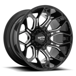 Jantă de Aluminiu, MOTO Metal MO808 SNIPER, 20x10.0, ET -18, 6x135 / 6x139.7, 106.1, Negru - EDK.ro