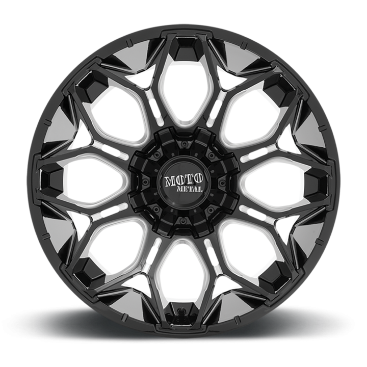 Alloy Wheel, MOTO Metal MO808 SNIPER, 20x10.0, ET -18, 6x135 / 6x139.7, 106.1, Black - EDK.ro