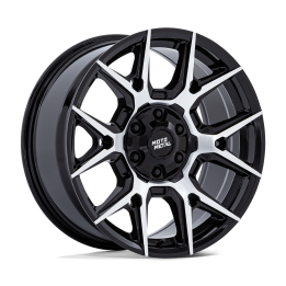 Jantă de Aluminiu, MOTO Metal MO813 MASON, 17x8.5, ET 12, 6x135 / 6x139.7, 95.1, Negru - EDK.ro