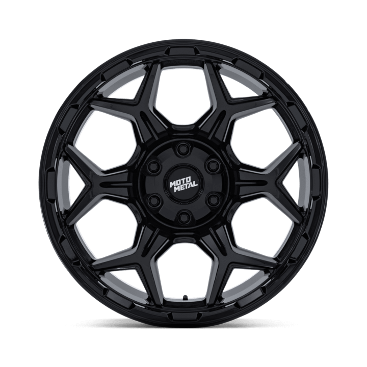 Alloy Wheel, MOTO Metal MO815 DUX, 20x9.0, ET 1, 6x135 / 6x139.7, 106.1, Black - EDK.ro