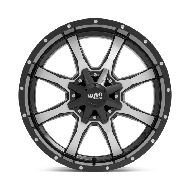Alloy Wheel, MOTO Metal MO970, 20x10.0, ET -24, 6x135 / 6x139.7, 106.1, Black - EDK.ro