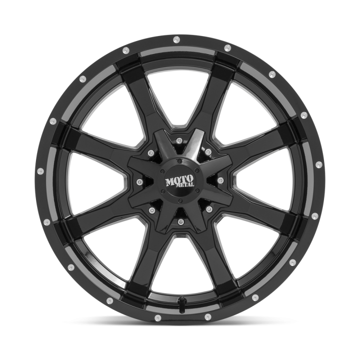 Alloy Wheel, MOTO Metal MO970, 18x9.0, ET 18, 6x135 / 6x139.7, 106.1, Black - EDK.ro