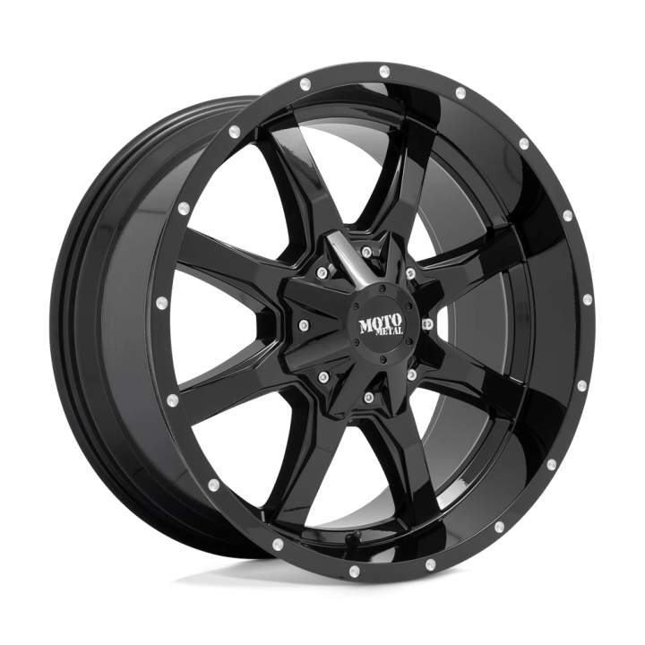 Jantă de Aluminiu, MOTO Metal MO970, 20x10.0, ET -24, 6x135 / 6x139.7, 106.1, Negru - EDK.ro