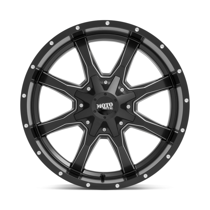Jantă de Aluminiu, MOTO Metal MO970, 18x10.0, ET -24, 6x135 / 6x139.7, 106.1, Negru - EDK.ro