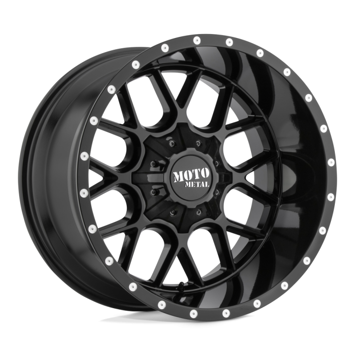 Jantă de Aluminiu, MOTO Metal MO986 SIEGE, 20x9.0, ET 0, 6x135 / 6x139.7, 106.1, Negru - EDK.ro