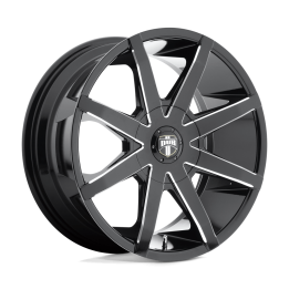 Jantă de Aluminiu, DUB S109 PUSH, 22x9.5, ET 25, 6x135 / 6x139.7, 87.1, Negru - EDK.ro