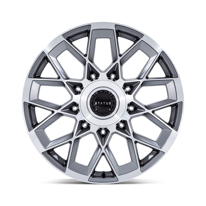 Jantă de Aluminiu, STATUS ST005 MATRIX, 24x10.0, ET 30, 6x135 / 6x139.7, 100.3, Roșu - EDK.ro