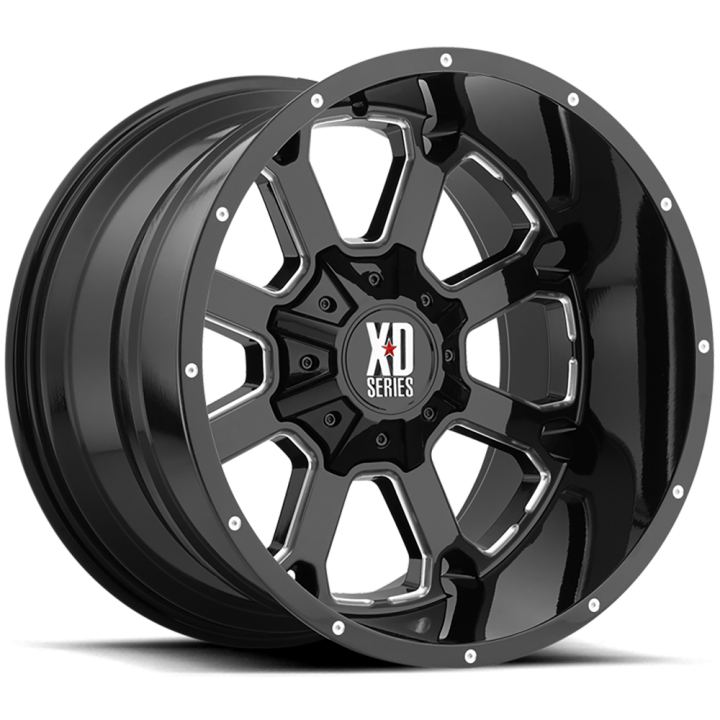 Jantă de Aluminiu, XD Series XD825 BUCK 25, 20x10.0, ET -24, 6x135 / 6x139.7, 106.1, Negru - EDK.ro