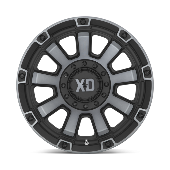 Alloy Wheel, XD Series XD852 GAUNTLET, 17x9.0, ET 0, 6x135 / 6x139.7, 106.1, Black - EDK.ro