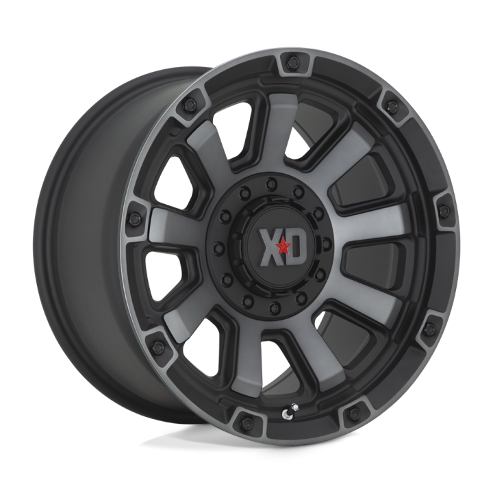 Jantă de Aluminiu, XD Series XD852 GAUNTLET, 20x9.0, ET 0, 6x135 / 6x139.7, 106.1, Negru - EDK.ro
