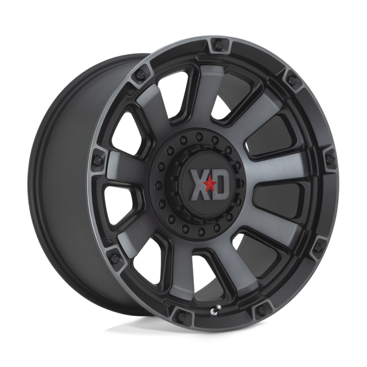 Alloy Wheel, XD Series XD852 GAUNTLET, 20x10.0, ET -18, 6x135 / 6x139.7, 106.1, Black - EDK.ro