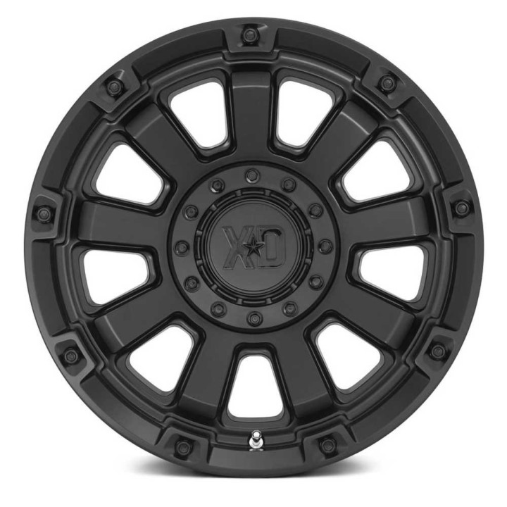 Jantă de Aluminiu, XD Series XD852 GAUNTLET, 17x9.0, ET 0, 6x135 / 6x139.7, 106.1, Negru - EDK.ro