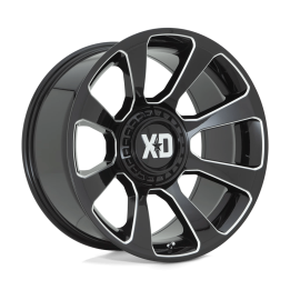 Alloy Wheel, XD Series XD854 REACTOR, 20x9.0, ET 18, 6x135 / 6x139.7, 106.1, Black - EDK.ro