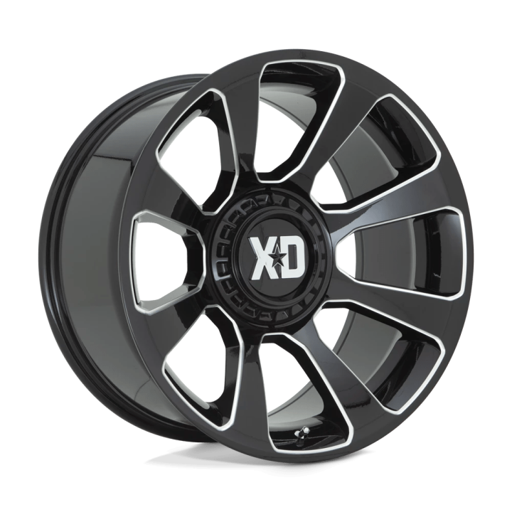 Jantă de Aluminiu, XD Series XD854 REACTOR, 20x9.0, ET 18, 6x135 / 6x139.7, 106.1, Negru - EDK.ro