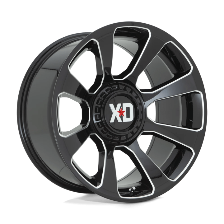 Alloy Wheel, XD Series XD854 REACTOR, 20x9.0, ET 18, 6x135 / 6x139.7, 106.1, Black - EDK.ro