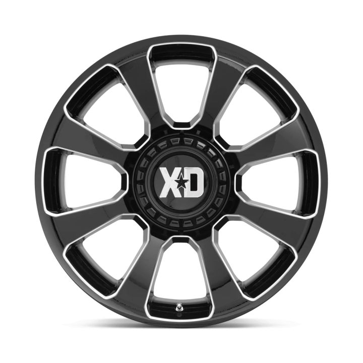 Alloy Wheel, XD Series XD854 REACTOR, 20x9.0, ET 18, 6x135 / 6x139.7, 106.1, Black - EDK.ro