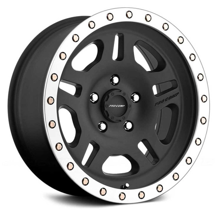 Jantă de Aluminiu, Pro Comp 5129, 16x8.0, ET 0, 5x114.3, 71.5, Negru - EDK.ro