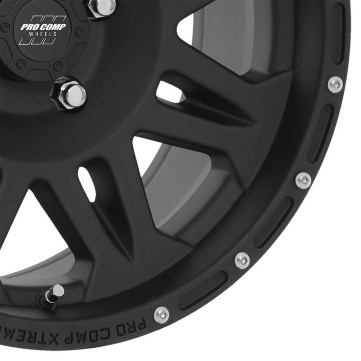 Jantă de Aluminiu, Pro Comp 7005, 17x9.0, ET -6, 5x114.3, 83.06, Negru - EDK.ro