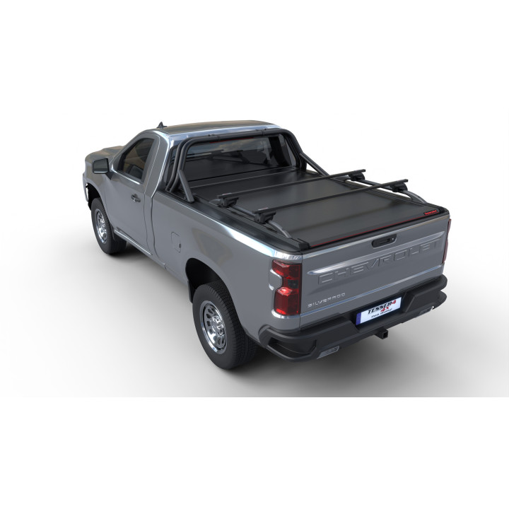 Manual Roll Top Tonneau Bed Cover, Tessera 4x4 SE, Chevrolet Silverado 1500 Bed Length 8.0 Feet 2019 - Present - EDK.ro