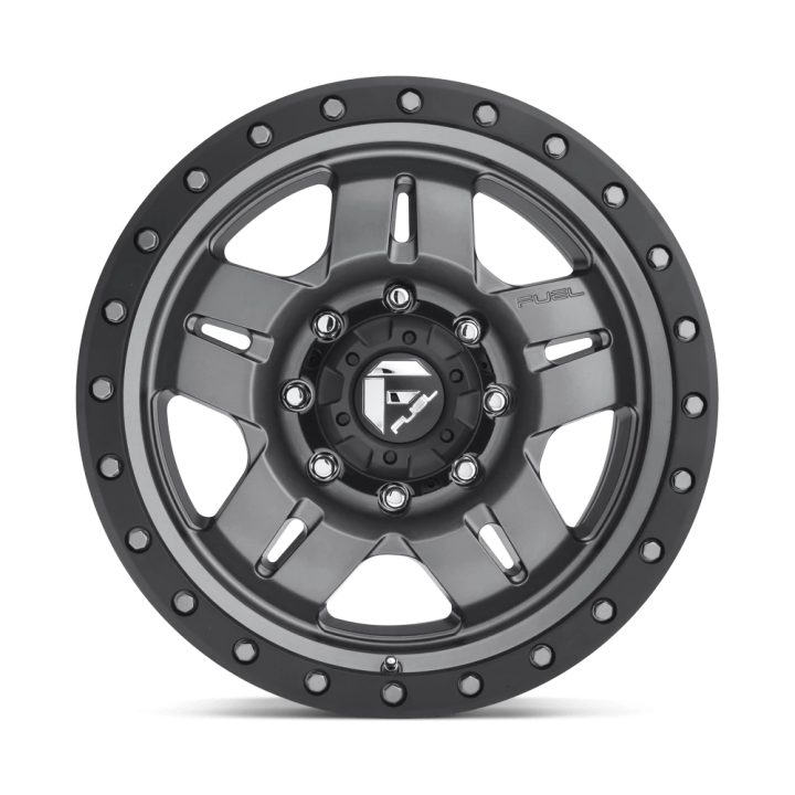 Alloy Wheel, FUEL D558 ANZA, 15x8.0, ET -18, 5x114.3, 72.56, Black - EDK.ro