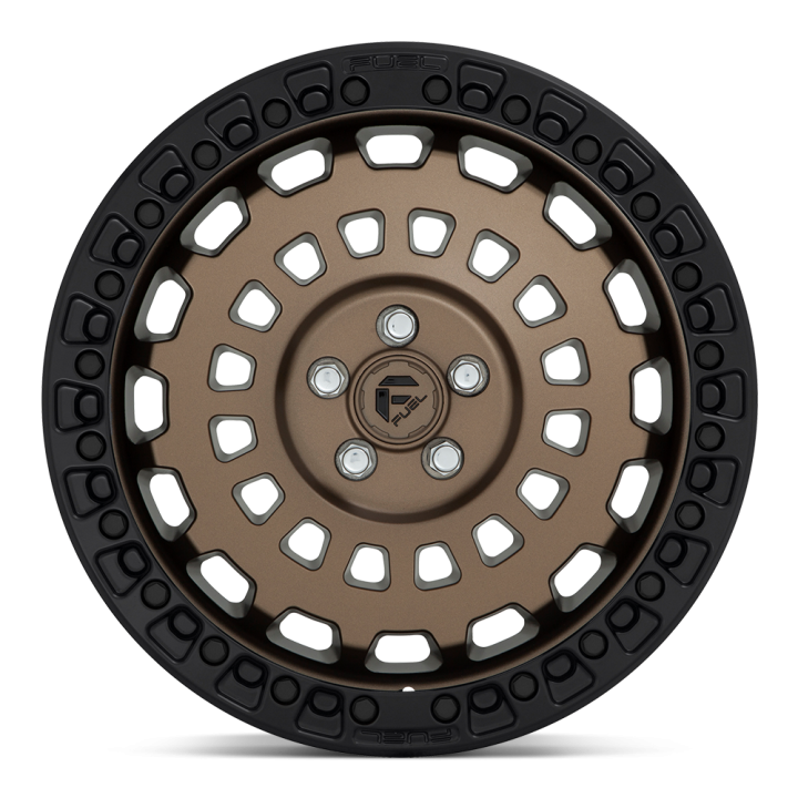 Alloy Wheel, FUEL D634 ZEPHYR, 17x8.0, ET 38, 5x114.3, 56.5, Black - EDK.ro