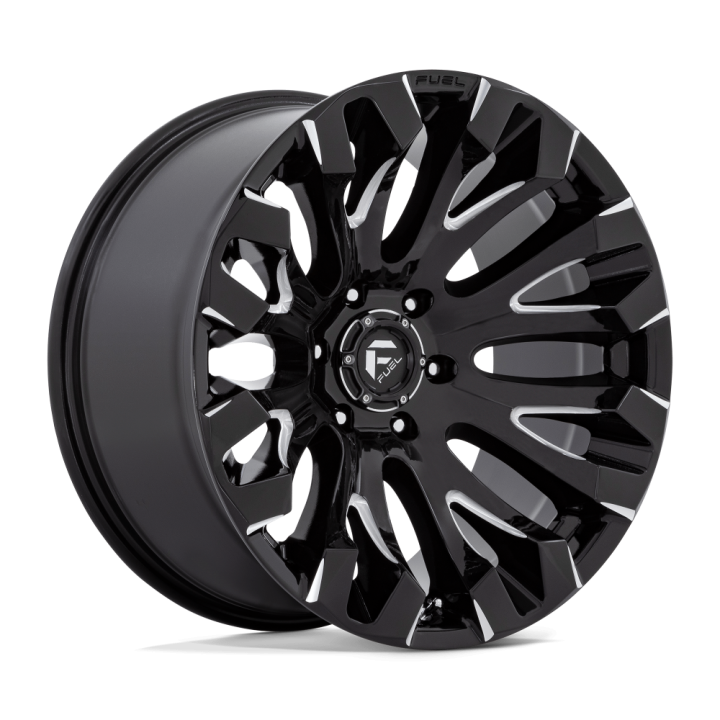 Alloy Wheel, FUEL D828 QUAKE, 18x9.0, ET 1, 5x114.3, 72.56, Black - EDK.ro