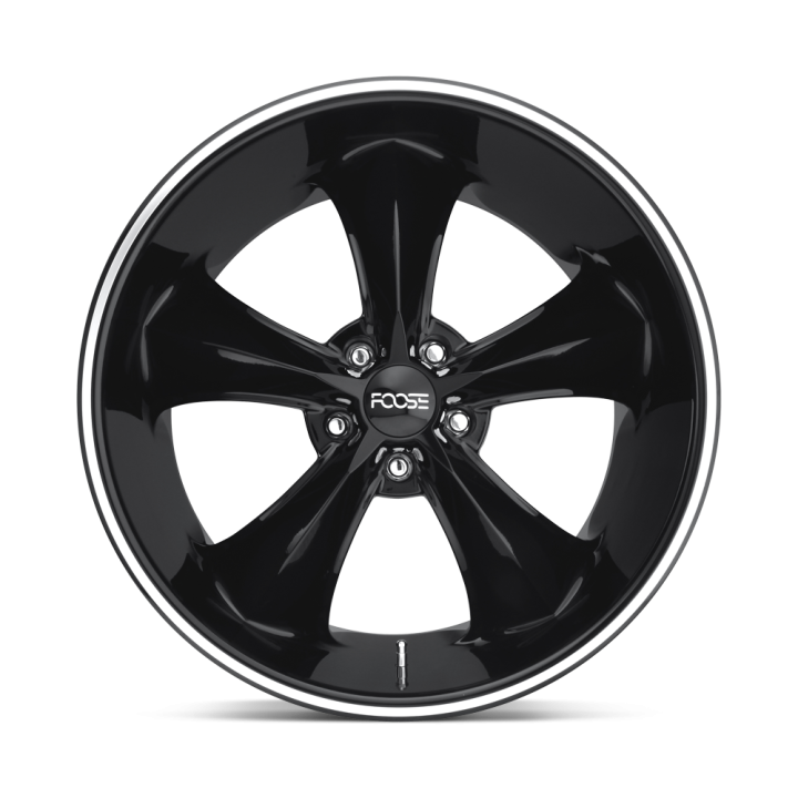 Alloy Wheel, Foose F104 LEGEND, 18x8.0, ET 1, 5x114.3, 72.56, Black - EDK.ro