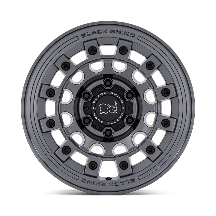 Alloy Wheel, Black Rhino FUJI, 17x8.0, ET 38, 5x114.3, 72.56, Gunmetal - EDK.ro