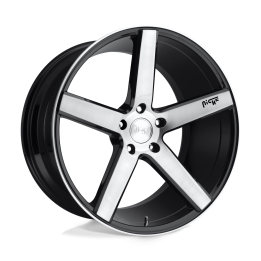 Alloy Wheel, Niche Road Wheels M124 MILAN, 19x8.5, ET 35, 5x114.3, 72.56, Black - EDK.ro