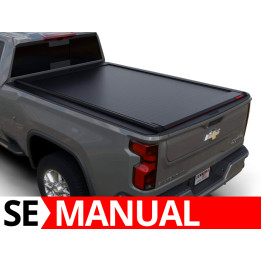 Manual Roll Top Tonneau Bed Cover, Tessera 4x4 SE, Chevrolet Silverado 3500 Bed Length 6.6 Feet 2015 - 2019 - EDK.ro