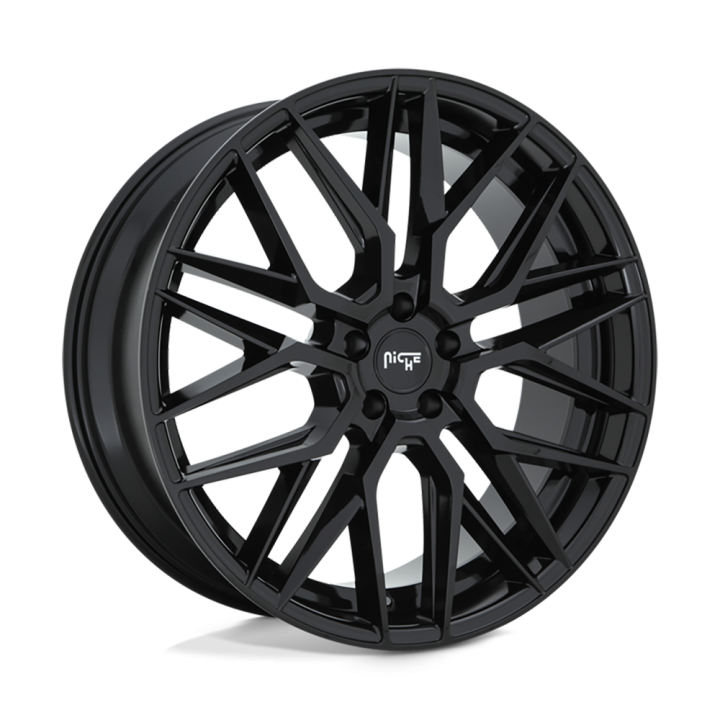 Alloy Wheel, Niche Road Wheels M224 GAMMA, 22x9.0, ET 38, 5x114.3, 72.56, Black - EDK.ro
