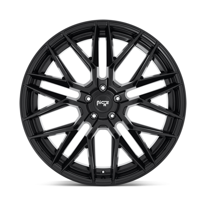Alloy Wheel, Niche Road Wheels M224 GAMMA, 22x9.0, ET 38, 5x114.3, 72.56, Black - EDK.ro