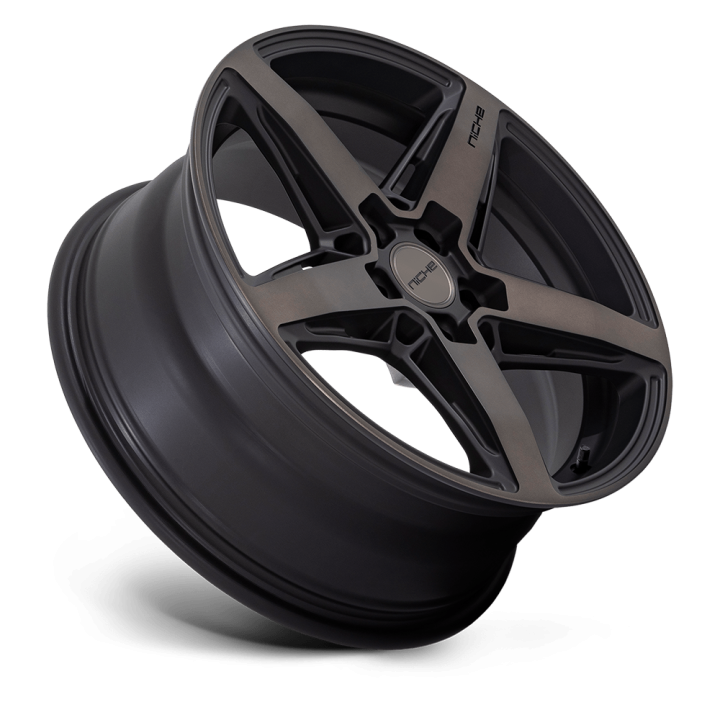Alloy Wheel, Niche Road Wheels M271 TERAMO, 18x8.0, ET 40, 5x114.3, 72.56, Black - EDK.ro