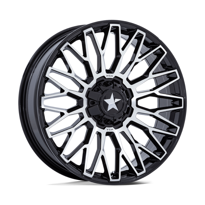 Jantă de Aluminiu, MSA OffRoad Wheels M50 CLUBBER, 20x7.0, ET 0, 5x114.3, 72.56, Negru - EDK.ro