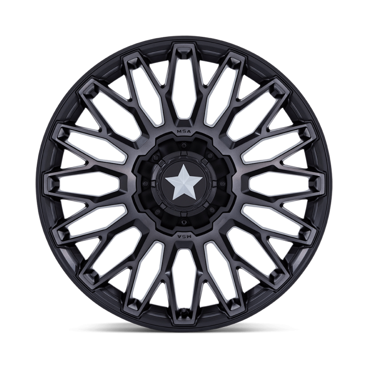 Jantă de Aluminiu, MSA OffRoad Wheels M50 CLUBBER, 20x7.0, ET 0, 5x114.3, 72.56, Negru - EDK.ro