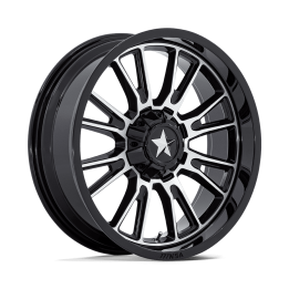Alloy Wheel, MSA OffRoad Wheels M51 THUNDERLIPS, 20x7.0, ET 0, 5x114.3, 72.56, Black - EDK.ro