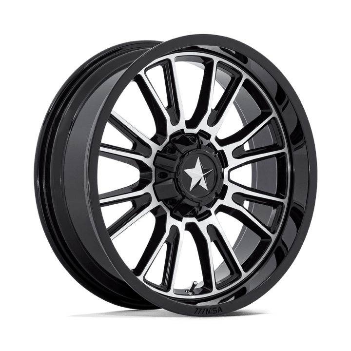 Alloy Wheel, MSA OffRoad Wheels M51 THUNDERLIPS, 20x7.0, ET 0, 5x114.3, 72.56, Black - EDK.ro