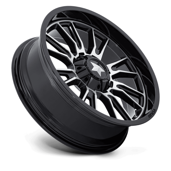 Alloy Wheel, MSA OffRoad Wheels M51 THUNDERLIPS, 20x7.0, ET 0, 5x114.3, 72.56, Black - EDK.ro