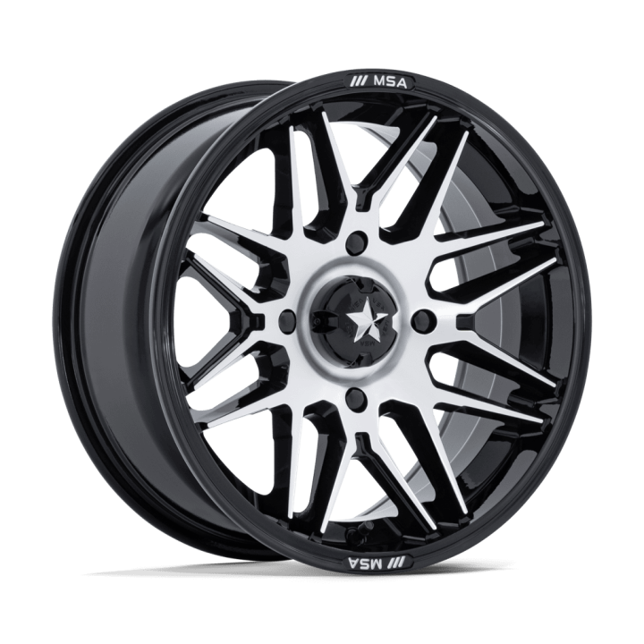 Jantă de Aluminiu, MSA OffRoad Wheels M52 RADAR, 16x7.0, ET 10, 5x114.3, 72.56, Negru - EDK.ro
