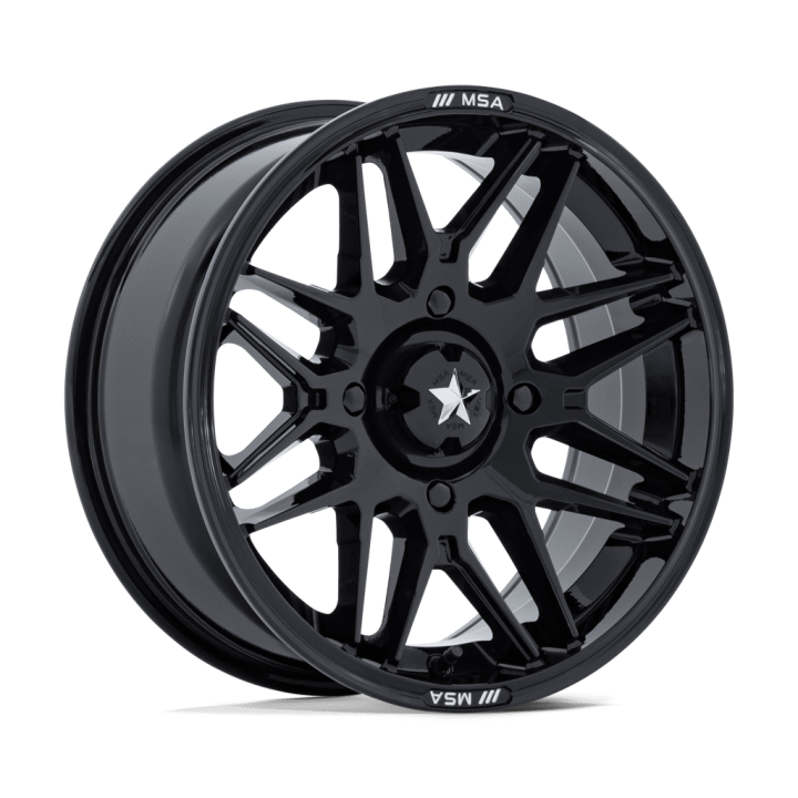 Jantă de Aluminiu, MSA OffRoad Wheels M52 RADAR, 16x7.0, ET 10, 5x114.3, 72.56, Negru - EDK.ro