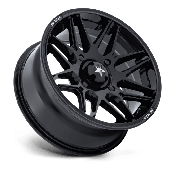 Jantă de Aluminiu, MSA OffRoad Wheels M52 RADAR, 16x7.0, ET 10, 5x114.3, 72.56, Negru - EDK.ro
