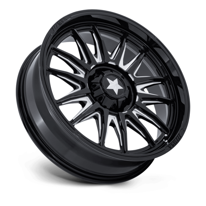 Alloy Wheel, MSA OffRoad Wheels M55 COMMANDER, 20x7.0, ET 0, 5x114.3, 72.56, Black - EDK.ro