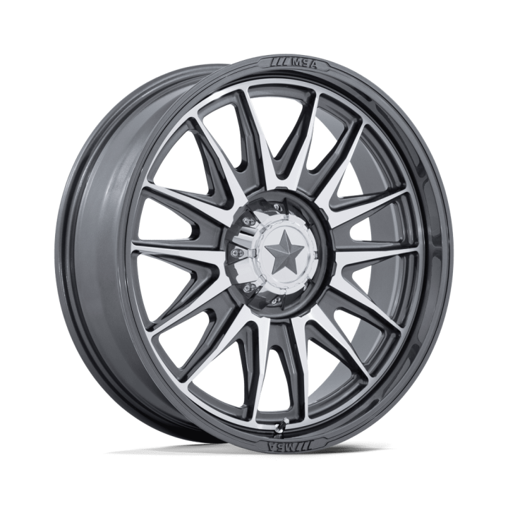 Alloy Wheel, MSA OffRoad Wheels M55 COMMANDER, 20x7.0, ET 0, 5x114.3, 72.56, Platinum - EDK.ro