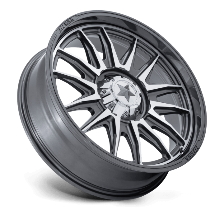 Alloy Wheel, MSA OffRoad Wheels M55 COMMANDER, 20x7.0, ET 0, 5x114.3, 72.56, Platinum - EDK.ro