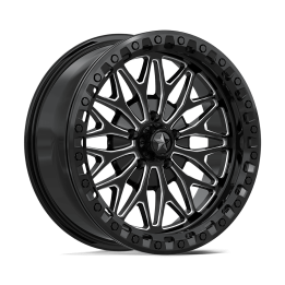 Jantă de Aluminiu, MSA OffRoad Wheels MA53 BOLO Beadlock, 18x7.0, ET 10, 5x114.3, 72.56, Negru - EDK.ro