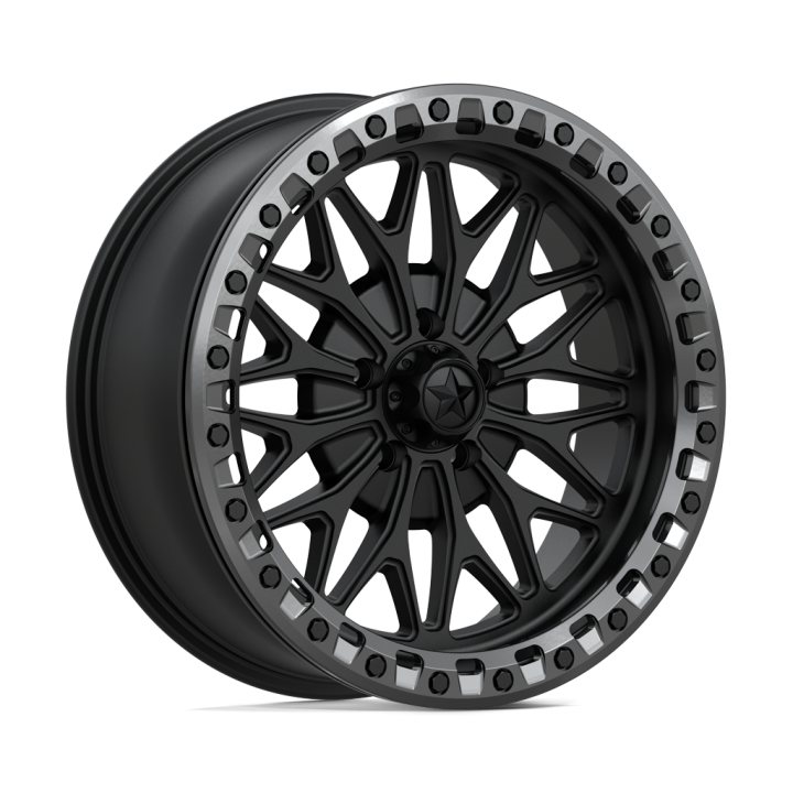 Jantă de Aluminiu, MSA OffRoad Wheels MA53 BOLO Beadlock, 18x7.0, ET 10, 5x114.3, 72.56, Negru - EDK.ro