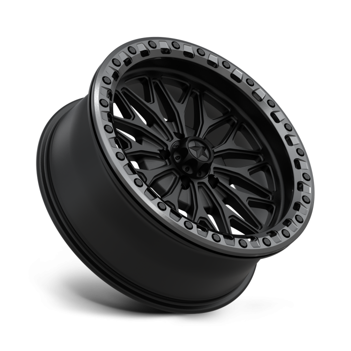 Jantă de Aluminiu, MSA OffRoad Wheels MA53 BOLO Beadlock, 18x7.0, ET 10, 5x114.3, 72.56, Negru - EDK.ro