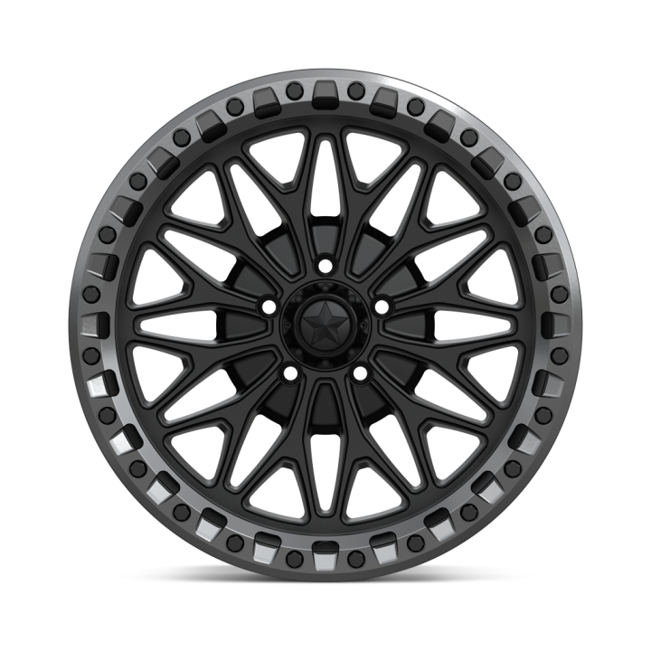 Jantă de Aluminiu, MSA OffRoad Wheels MA53 BOLO Beadlock, 18x7.0, ET 10, 5x114.3, 72.56, Negru - EDK.ro