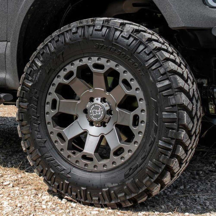 Jantă de Aluminiu, Black Rhino WARLORD, 17x8.0, ET 35, 5x114.3, 76.1, Gri Metalizat - EDK.ro