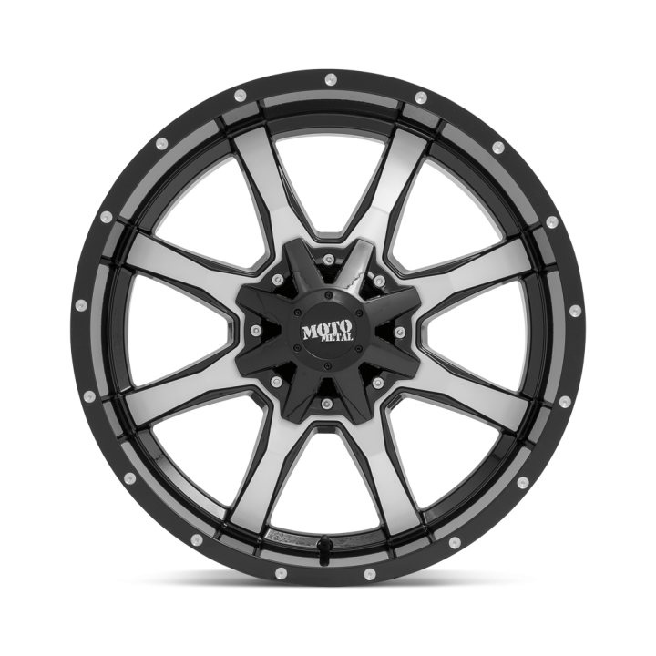 Alloy Wheel, MOTO Metal MO970, 18x9.0, ET 18, 5x114.3, 74.1, Black - EDK.ro